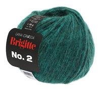 LANA GROSSA Brigitte Nr.2 | Edle Netzgarnstruktur aus Alpaka und Baumwolle | Handstrickgarn aus 47% Alpaka, 45% Baumwolle & 8% Schurwolle | 50g Wolle zum Stricken & Häkeln | 140m Garn FB 28