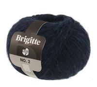 Lana Grossa Wolle Brigitte No. 2 – 47%Alpaka/45%Baumwolle/8%Schurwolle – 50g 0005 Nachtblau