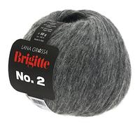 LANA GROSSA Brigitte Nr.2 | Edle Netzgarnstruktur aus Alpaka und Baumwolle | Handstrickgarn aus 47% Alpaka, 45% Baumwolle & 8% Schurwolle | 50g Wolle zum Stricken & Häkeln | 140m Garn FB 24