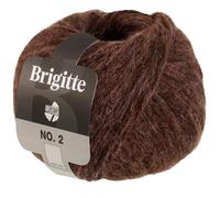 LANA GROSSA Brigitte Nr.2 | Edle Netzgarnstruktur aus Alpaka und Baumwolle | Handstrickgarn aus 47% Alpaka, 45% Baumwolle & 8% Schurwolle | 50g Wolle zum Stricken & Häkeln | 140m Garn FB 68