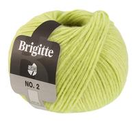 Lana Grossa Handstrickgarn Brigitte No.2 – Alpaka/Baumwolle mit Schurwolle – 50 g FB 58 zartgrün