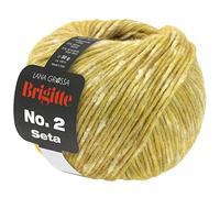 LANA GROSSA Brigitte Nr.2 Seta | Edle Netzgarnstruktur aus Alpaka und Baumwolle | Handstrickgarn aus 47% Alpaka, 45% Baumwolle & 8% Schurwolle | 50g Wolle zum Stricken & Häkeln | 140m Garn FB 6