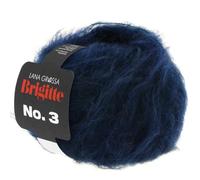 Lana Grossa Brigitte No. 3, 012 nachtblau, 25g, blau 0012, 40% Mohair/37% Schurwolle/37% Polyamid, Wolle, Mohair Wolle