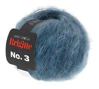 LANA GROSSA Brigitte Nr.3 | Super weiche, volumige Mohairmischung | Handstrickgarn aus 20% Mohair (Super Kid), 57% Schurwolle (Merino) & 23% Polyamid | 25g Wolle, Stricken & Häkeln | 100m Garn FB 50