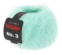 LANA GROSSA Brigitte Nr.3 | Super weiche, volumige Mohairmischung | Handstrickgarn aus 20% Mohair (Super Kid), 57% Schurwolle (Merino) & 23% Polyamid | 25g Wolle, Stricken & Häkeln | 100m Garn FB 51