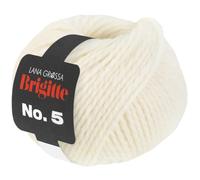 LANA GROSSA Brigitte Nr.5 | 2-fach verzwirntes Merino-Dochtgarn | Handstrickgarn aus 100% Schurwolle (Merino extrafein) | 50g Wolle zum Stricken & Häkeln | 75m Garn FB 1