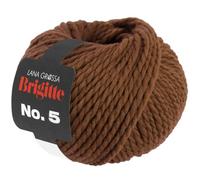 LANA GROSSA Brigitte Nr.5 | 2-fach verzwirntes Merino-Dochtgarn | Handstrickgarn aus 100% Schurwolle (Merino extrafein) | 50g Wolle zum Stricken & Häkeln | 75m Garn FB 22