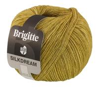 LANA GROSSA Brigitte Silkdream | Zartes, klassisch gezwirntes Garn aus Maulbeerseide | Handstrickgarn aus 60% Schurwolle, 30% Seide & 10% Mohair | 50g Wolle zum Stricken & Häkeln | 270m Garn FB 8