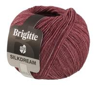 LANA GROSSA Brigitte Silkdream | Zartes, klassisch gezwirntes Garn aus Maulbeerseide | Handstrickgarn aus 60% Schurwolle, 30% Seide & 10% Mohair | 50g Wolle zum Stricken & Häkeln | 270m Garn FB 9