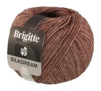 LANA GROSSA Brigitte Silkdream | Zartes, klassisch gezwirntes Garn aus Maulbeerseide | Handstrickgarn aus 60% Schurwolle, 30% Seide & 10% Mohair | 50g Wolle zum Stricken & Häkeln | 270m Garn FB 2