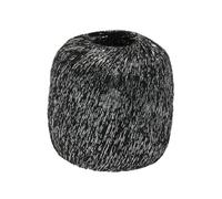 LANA GROSSA »Brillino« Häkelwolle, (25 Gramm), leicht glänzendes Beilaufgarn, Schwarz/Silber - 0013