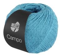 LANA GROSSA Campo | Feines, mehrfach verzwirntes Baumwoll-Mischgarn mit Struktur | Handstrickgarn aus 65% Baumwolle & 25% Viskose & 10% Leinen | 50g Wolle zum Stricken & Häkeln | 165m Garn FB 34