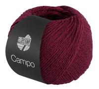 LANA GROSSA Campo | Feines, mehrfach verzwirntes Baumwoll-Mischgarn mit Struktur | Handstrickgarn aus 65% Baumwolle & 25% Viskose & 10% Leinen | 50g Wolle zum Stricken & Häkeln | 165m Garn FB 26