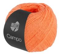 LANA GROSSA Campo | Feines, mehrfach verzwirntes Baumwoll-Mischgarn mit Struktur | Handstrickgarn aus 65% Baumwolle & 25% Viskose & 10% Leinen | 50g Wolle zum Stricken & Häkeln | 165m Garn FB 14