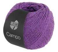 LANA GROSSA Campo | Feines, mehrfach verzwirntes Baumwoll-Mischgarn mit Struktur | Handstrickgarn aus 65% Baumwolle & 25% Viskose & 10% Leinen | 50g Wolle zum Stricken & Häkeln | 165m Garn FB 19