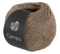LANA GROSSA Campo | Feines, mehrfach verzwirntes Baumwoll-Mischgarn mit Struktur | Handstrickgarn aus 65% Baumwolle & 25% Viskose & 10% Leinen | 50g Wolle zum Stricken & Häkeln | 165m Garn