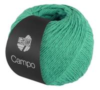 Lana Grossa Handstrickgarn Campo 032 Türkis – 65% Baumwolle, 25% Viskose, 10% Leinen, 50 g/165 m