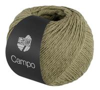 LANA GROSSA Campo | Feines, mehrfach verzwirntes Baumwoll-Mischgarn mit Struktur | Handstrickgarn aus 65% Baumwolle & 25% Viskose & 10% Leinen | 50g Wolle zum Stricken & Häkeln | 165m Garn FB 35