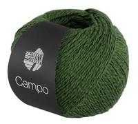LANA GROSSA Campo | Feines, mehrfach verzwirntes Baumwoll-Mischgarn mit Struktur | Handstrickgarn aus 65% Baumwolle & 25% Viskose & 10% Leinen | 50g Wolle zum Stricken & Häkeln | 165m Garn FB 31