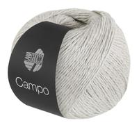 LANA GROSSA Campo | Feines, mehrfach verzwirntes Baumwoll-Mischgarn mit Struktur | Handstrickgarn aus 65% Baumwolle & 25% Viskose & 10% Leinen | 50g Wolle zum Stricken & Häkeln | 165m Garn FB 3