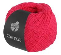 LANA GROSSA Campo | Feines, mehrfach verzwirntes Baumwoll-Mischgarn mit Struktur | Handstrickgarn aus 65% Baumwolle & 25% Viskose & 10% Leinen | 50g Wolle zum Stricken & Häkeln | 165m Garn FB 17