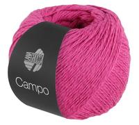 LANA GROSSA Campo | Feines, mehrfach verzwirntes Baumwoll-Mischgarn mit Struktur | Handstrickgarn aus 65% Baumwolle & 25% Viskose & 10% Leinen | 50g Wolle zum Stricken & Häkeln | 165m Garn FB 18