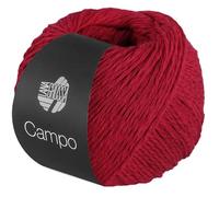 LANA GROSSA Campo | Feines, mehrfach verzwirntes Baumwoll-Mischgarn mit Struktur | Handstrickgarn aus 65% Baumwolle & 25% Viskose & 10% Leinen | 50g Wolle zum Stricken & Häkeln | 165m Garn FB 27