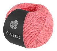 LANA GROSSA Campo | Feines, mehrfach verzwirntes Baumwoll-Mischgarn mit Struktur | Handstrickgarn aus 65% Baumwolle & 25% Viskose & 10% Leinen | 50g Wolle zum Stricken & Häkeln | 165m Garn FB 15