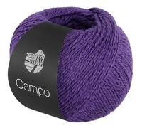 LANA GROSSA Campo | Feines, mehrfach verzwirntes Baumwoll-Mischgarn mit Struktur | Handstrickgarn aus 65% Baumwolle & 25% Viskose & 10% Leinen | 50g Wolle zum Stricken & Häkeln | 165m Garn FB 39