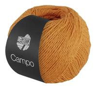LANA GROSSA Campo | Feines, mehrfach verzwirntes Baumwoll-Mischgarn mit Struktur | Handstrickgarn aus 65% Baumwolle & 25% Viskose & 10% Leinen | 50g Wolle zum Stricken & Häkeln | 165m Garn FB 29