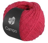 LANA GROSSA Campo | Feines, mehrfach verzwirntes Baumwoll-Mischgarn mit Struktur | Handstrickgarn aus 65% Baumwolle & 25% Viskose & 10% Leinen | 50g Wolle zum Stricken & Häkeln | 165m Garn FB 38