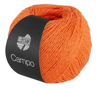LANA GROSSA Campo | Feines, mehrfach verzwirntes Baumwoll-Mischgarn mit Struktur | Handstrickgarn aus 65% Baumwolle & 25% Viskose & 10% Leinen | 50g Wolle zum Stricken & Häkeln | 165m Garn FB 28