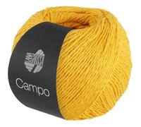 LANA GROSSA Campo | Feines, mehrfach verzwirntes Baumwoll-Mischgarn mit Struktur | Handstrickgarn aus 65% Baumwolle & 25% Viskose & 10% Leinen | 50g Wolle zum Stricken & Häkeln | 165m Garn FB 12