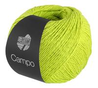 LANA GROSSA Campo | Feines, mehrfach verzwirntes Baumwoll-Mischgarn mit Struktur | Handstrickgarn aus 65% Baumwolle & 25% Viskose & 10% Leinen | 50g Wolle zum Stricken & Häkeln | 165m Garn FB 11
