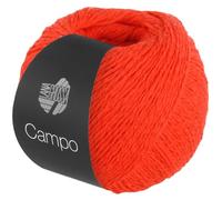 LANA GROSSA Campo | Feines, mehrfach verzwirntes Baumwoll-Mischgarn mit Struktur | Handstrickgarn aus 65% Baumwolle & 25% Viskose & 10% Leinen | 50g Wolle zum Stricken & Häkeln | 165m Garn FB 16