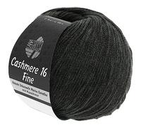 Cashmere 16 Fine von Lana Grossa, Anthrazit, aus Schurwolle
