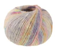 LANA GROSSA Cassata | Flauschiges Effektgarn mit bunten Farbspots| Handstrickgarn aus 54% Schurwolle (Merino extrafine), 30% Polyamid & 16% Baumwolle | 50g Wolle, Stricken & Häkeln | 175m FB 6