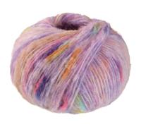 Lana Grossa Handstrickgarn Cassata 03 – 54% Schurwolle, 50 g – Zartlila/Rosa/Gelb/Lila