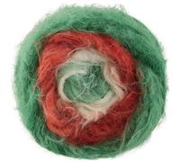 LANA GROSSA Christmas Edition| Fake Fur Look, locker verzwirnter Franseneffekt & Merinofasern | Handstrickgarn aus 50% Schurwolle & 50% Polyamid | 50g Wolle zum Stricken & Häkeln | 100m Garn FB 799