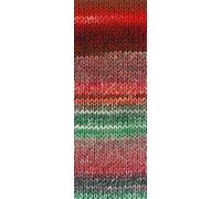 LANA GROSSA Christmas Edition Lurex Big | Dochtgarn mit Farbverlauf in weihnachtlichen Farben | Handstrickgarn aus 60% Schurwolle & 40% Polyacryl | 100g Wolle zum Stricken & Häkeln | 180m Garn FB 202