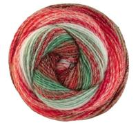 LANA GROSSA Christmas Edition Lurex | Dochtgarn mit Farbverlauf in weihnachtlichen Farben | Handstrickgarn aus 60% Schurwolle & 40% Polyacryl | 100g Wolle zum Stricken & Häkeln | 350m Garn FB 117