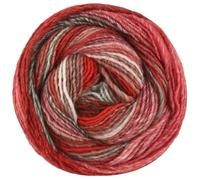 LANA GROSSA Christmas Edition Lurex | Dochtgarn mit Farbverlauf in weihnachtlichen Farben | Handstrickgarn aus 60% Schurwolle & 40% Polyacryl | 100g Wolle zum Stricken & Häkeln | 350m Garn FB 119