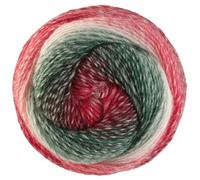 LANA GROSSA Christmas Edition Lurex | Dochtgarn mit Farbverlauf in weihnachtlichen Farben | Handstrickgarn aus 60% Schurwolle & 40% Polyacryl | 100g Wolle zum Stricken & Häkeln | 350m Garn FB 114