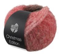 LANA GROSSA Christmas Edition | Voluminöses Alpakagarn mit Effektstruktur im Ringelmix | Handstrickgarn aus 70% Alpaka (Fein) & 30% Polyamid | 50g Wolle, Stricken & Häkeln | 150m Garn FB 999
