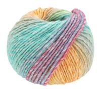 LANA GROSSA Colors for You | Voluminöses Dochtgarn mit Farbverlauf | Handstrickgarn aus 55% Schurwolle & 45% Polyacryl | 50g Wolle zum Stricken & Häkeln | 90m Garn