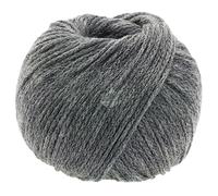 Lana Grossa Strickgarn Cool Merino - 90% Schurwolle (Merino)/10% Polyamid 50 g/150 m - Dunkelgrau