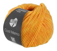 LANA GROSSA Cool Merino | Leichtes Kettengarn aus klassischer Merinowolle | Handstrickgarn aus 90% Schurwolle (Merino) & 10% Polyamid | 50g Wolle zum Stricken & Häkeln | 150m Garn FB 35