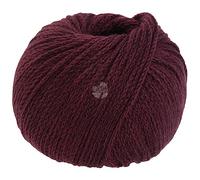 LANA GROSSA Cool Merino | Leichtes Kettengarn aus klassischer Merinowolle | Handstrickgarn aus 90% Schurwolle (Merino) & 10% Polyamid | 50g Wolle zum Stricken & Häkeln | 150m Garn FB 28