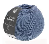 LANA GROSSA Cool Wool 4 Socks | Merino-Sockengarn aus mehrfach verzwirnten Einzelfäden | Handstrickgarne aus 75% Schurwolle (Merino extrafein) | 100g Wolle zum Stricken & Häkeln | 420m Garn FB 7704