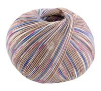 LANA GROSSA Cool Wool 4 Socks Print | Bedrucktes Merino-Sockengarn aus mehrfach verzwirnten Einzelfäden | Handstrickgarne aus 75% Schurwolle | 100g Wolle zum Stricken & Häkeln | 420m Garn FB 7203